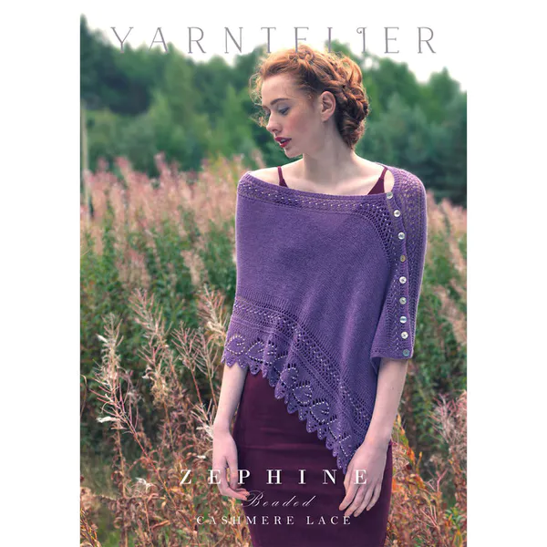 Hovedbilde Yarntelier Zephine beaded shawl Cashmere Lace