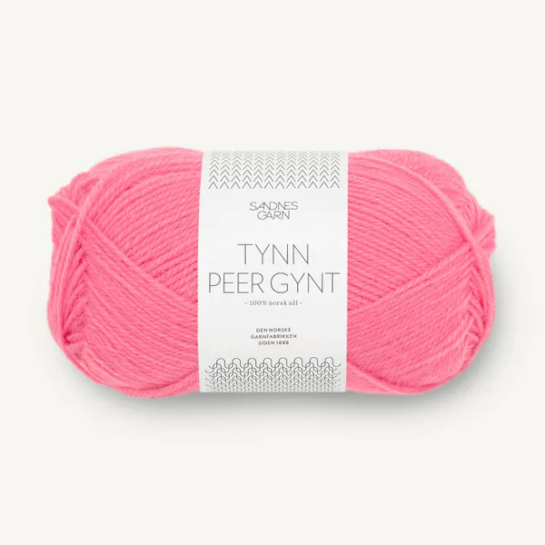 Hovedbilde Sandnes Tynn Peer Gynt 4315 Bubblegum Pink garn