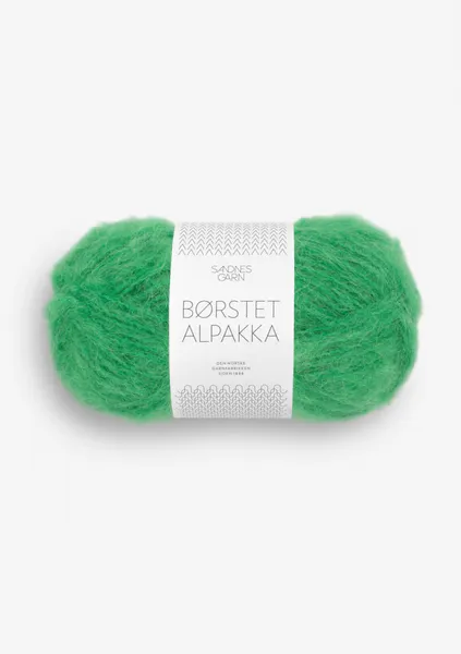Hovedbilde Sandnes Børstet alpakka 8236 Jelly Bean Green garn