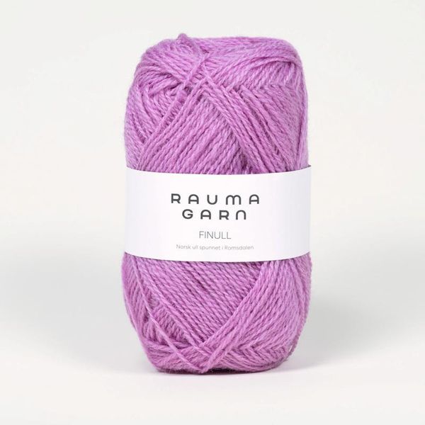 Hovedbilde Rauma Finull 4048 Lys rødlilla garn