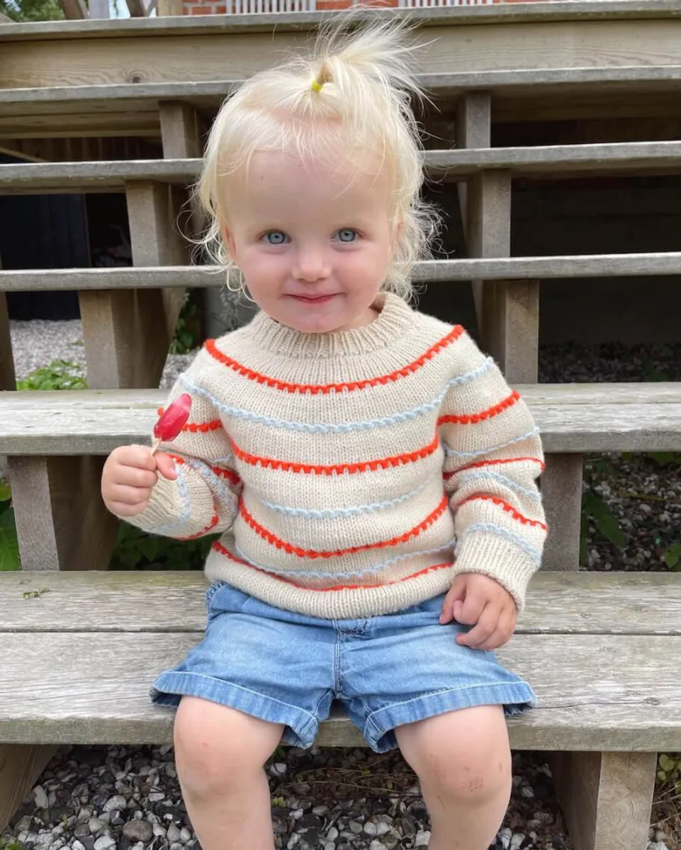 Festival Sweater 1-14 år PetiteKnit mønster *