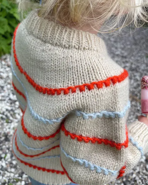 Hovedbilde Festival Sweater 1-14 år PetiteKnit mønster *