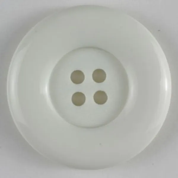 Hovedbilde Knapp 34 mm, rund stor hvit
