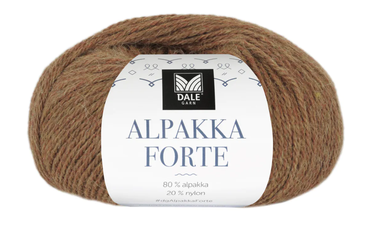 Dale Alpakka Forte 728 Gul rød melert utgår