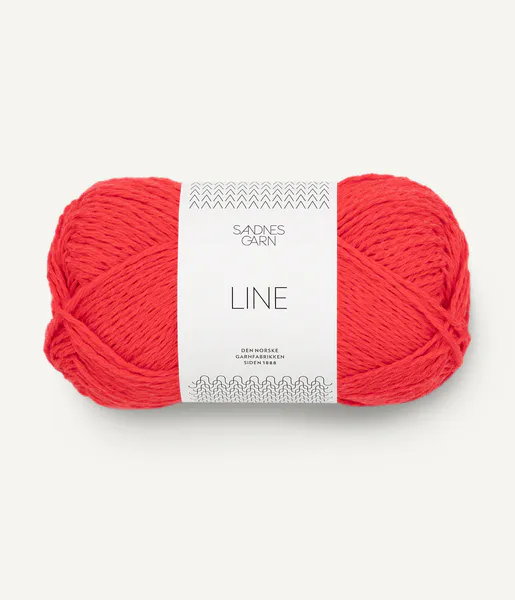 Hovedbilde Sandnes Line 4108 Flame Scarlet garn