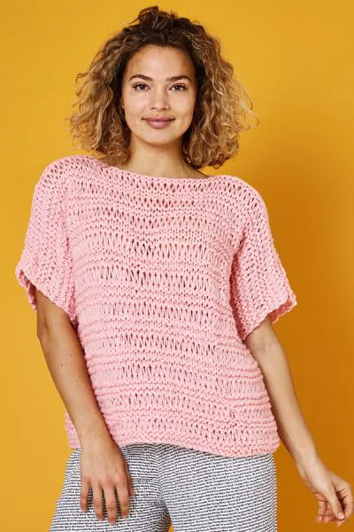 Hovedbilde 899114 Isabella Bluse med lange masker Permin mønster