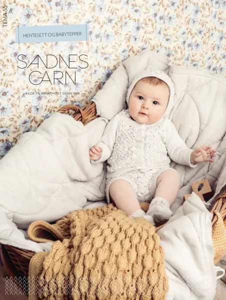 Hovedbilde Tema 55 Babytepper og hentesett oppskrift Sandnes garn*
