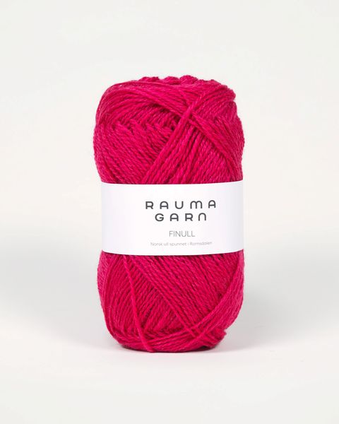 Hovedbilde Rauma Finull 456 Rosarød garn