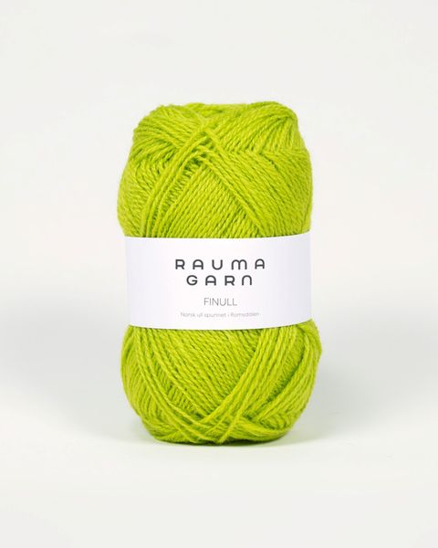 Hovedbilde Rauma Finull 454 Limegrønn garn