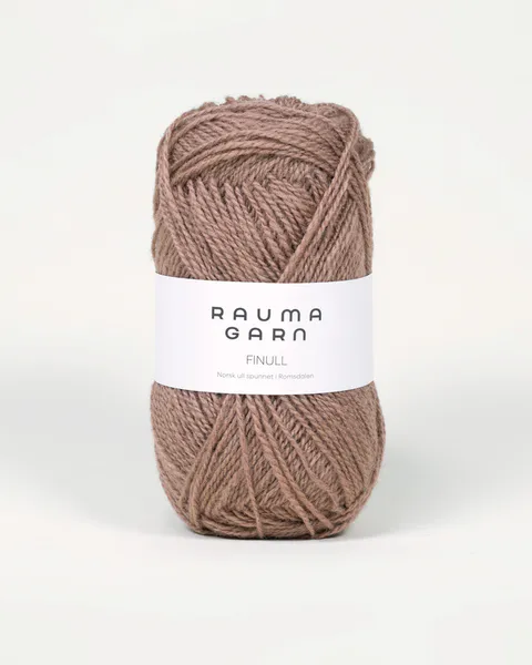 Hovedbilde Rauma Finull 420 Mørk beige garn