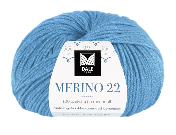 Hovedbilde Dale Merino 22 2028 Isblå garn