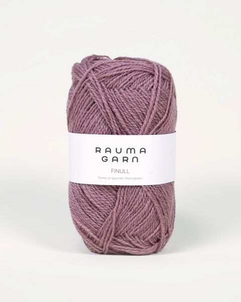 Hovedbilde Rauma Finull 487 Grålilla garn