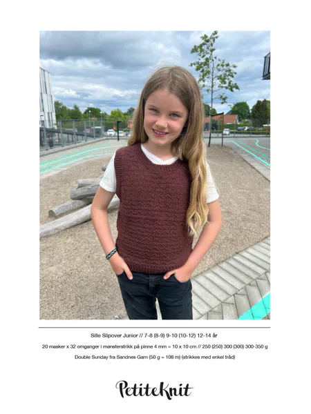 Hovedbilde Sille Slipover Junior PetiteKnit mønster