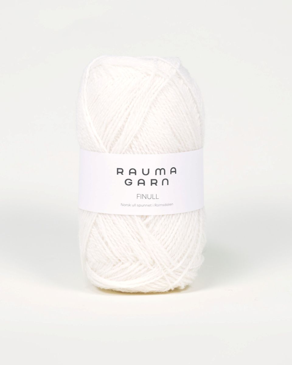Rauma Finull 400 Hvit garn