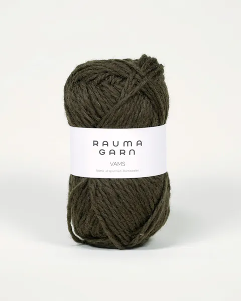 Hovedbilde Vams 86 Mosegrønn Rauma garn