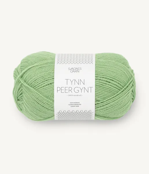 Hovedbilde Sandnes Tynn Peer Gynt 8733 Spring Green garn utgår