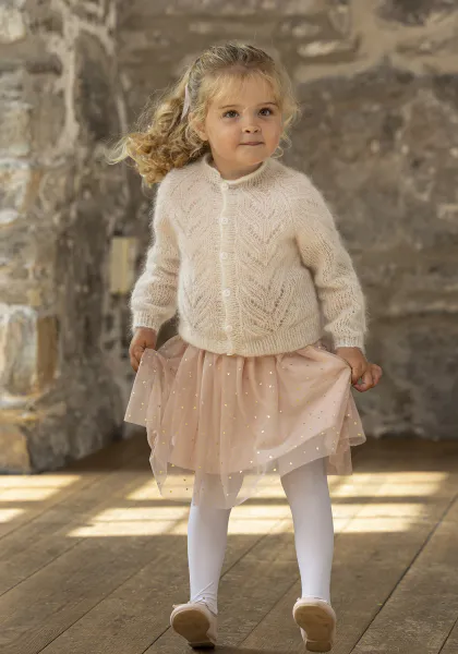 Hovedbilde 2520-13 Mille jakke til pike i Kid Silk Viking oppskrift *