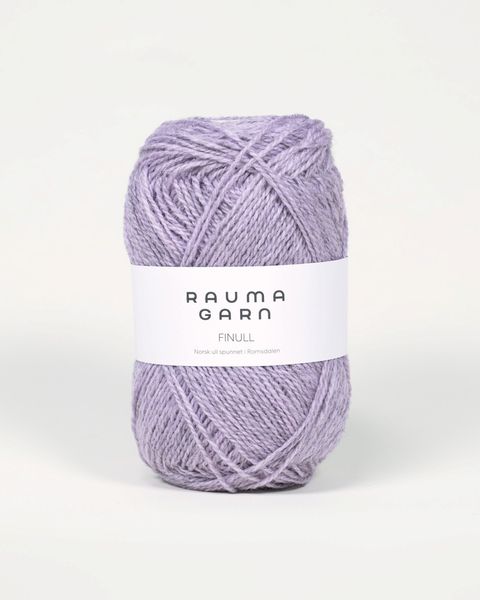 Hovedbilde Rauma Finull 4135 Lys lilla melert garn
