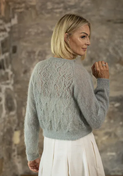 Hovedbilde 2520-12 Lind jakke til dame i Kid Silk Viking oppskrift *