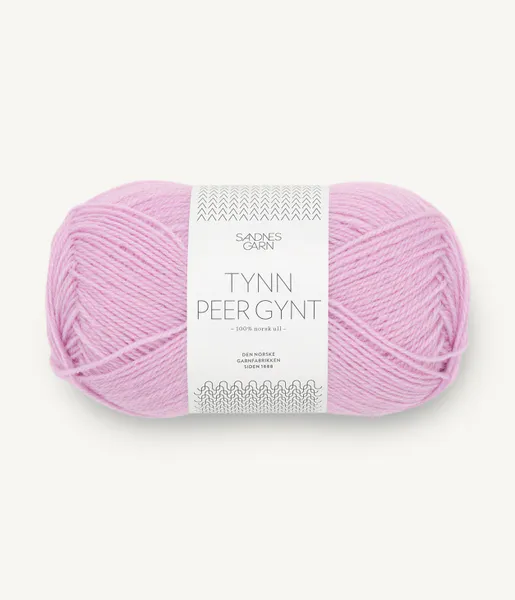 Hovedbilde Sandnes Tynn Peer Gynt 4813 Pink Lilac garn utgår