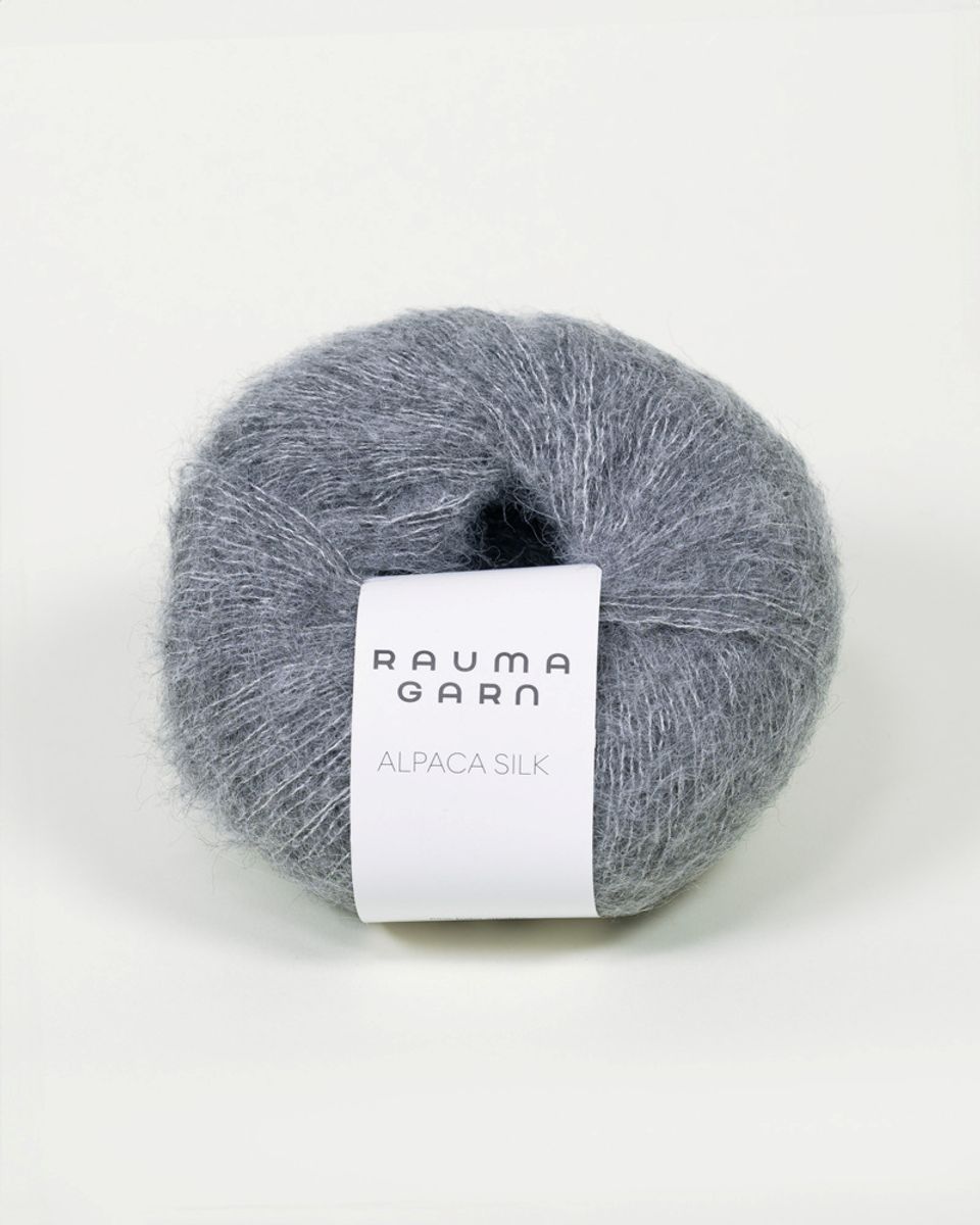 Rauma Alpaca Silk 1311 Grå garn