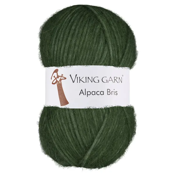 Hovedbilde Alpaca Bris 384 Mørk grønn Viking garn