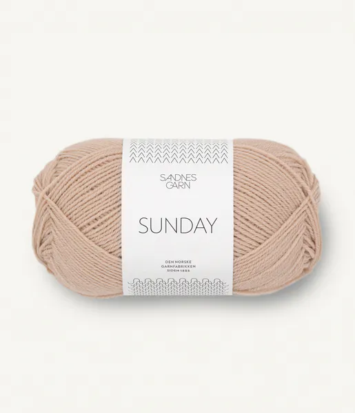 Hovedbilde Sandnes Sunday 3021 Lys beige garn