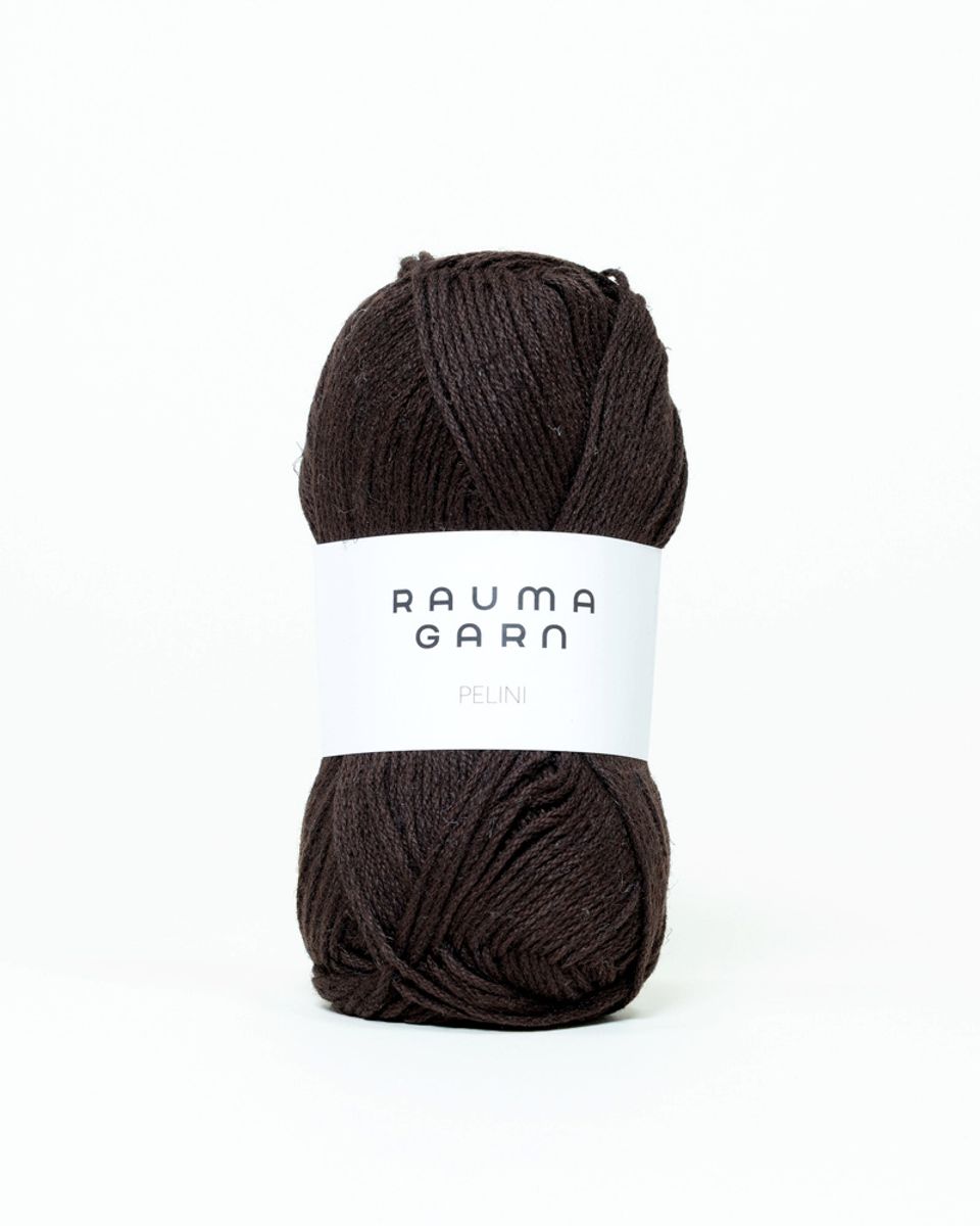 Rauma Pelini  118 Mørk brun garn