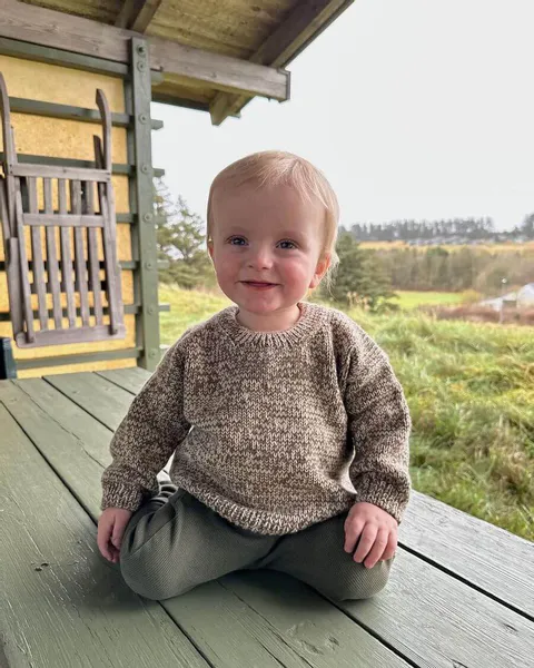 Hovedbilde Melange Sweater Baby PetiteKnit
