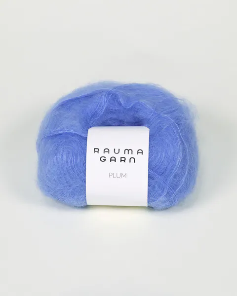 Hovedbilde Rauma Plum 069 Blå mohair garn