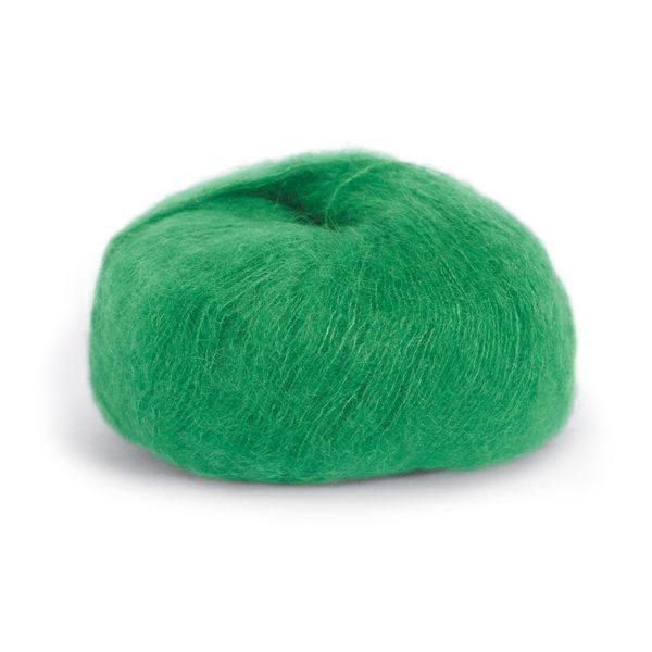 Hovedbilde Dale Kidsilk Erle 9073 Skarp grønn garn