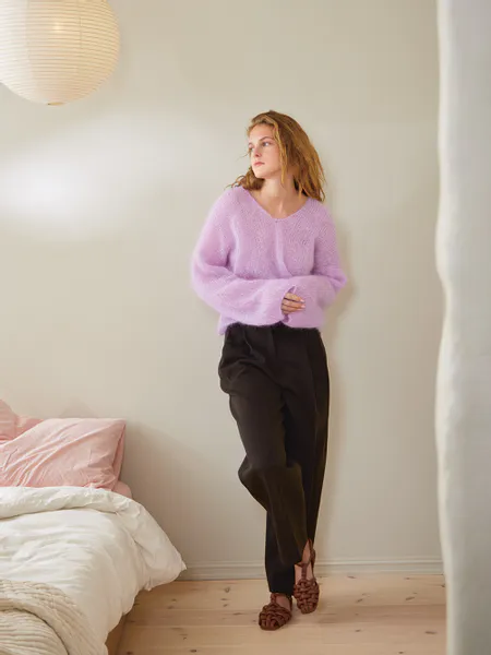 Hovedbilde 2402-4 Facile Sweater i Ballerina Chunky Mohair oppskrift *