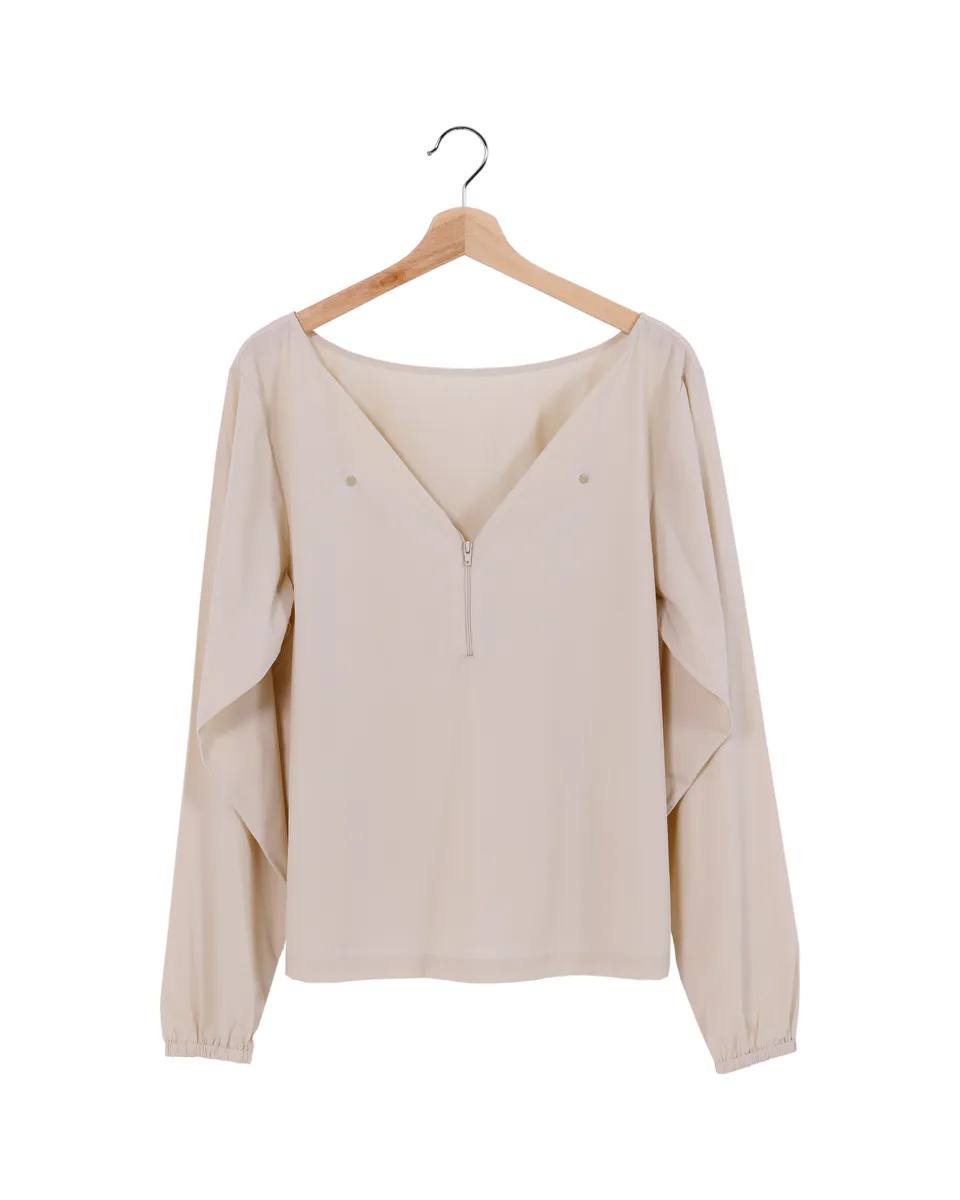 Vindtrøya Sand  - Beige unisex modell