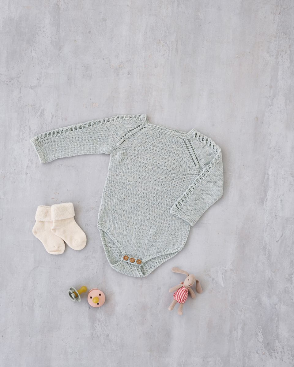 891145 Langermet Romper til baby by Permin, PDF