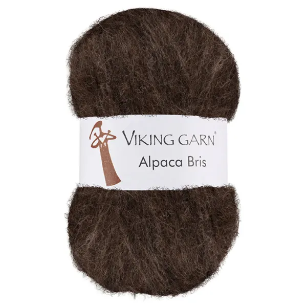 Hovedbilde Alpaca Bris 308 Brun Viking garn